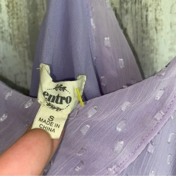 Entro Brentwood Purple Ikat Layered Tank - Picture 6 of 6